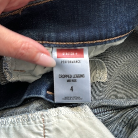 Express-Cropped Leggings-Mid Rise -size 4 - Picture 5 of 5